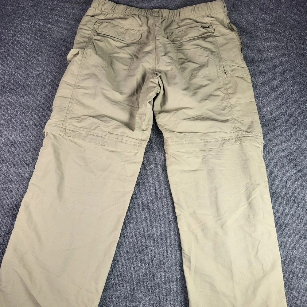 The North Face Mens Convertible Cargo Hiking Pants Khaki Beige Large L Regular